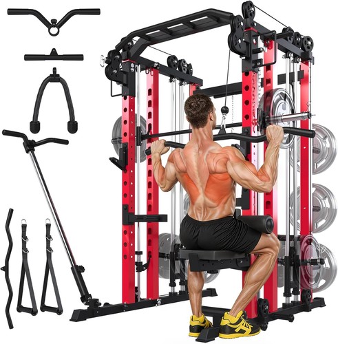 Smith machine squat rack - squat,